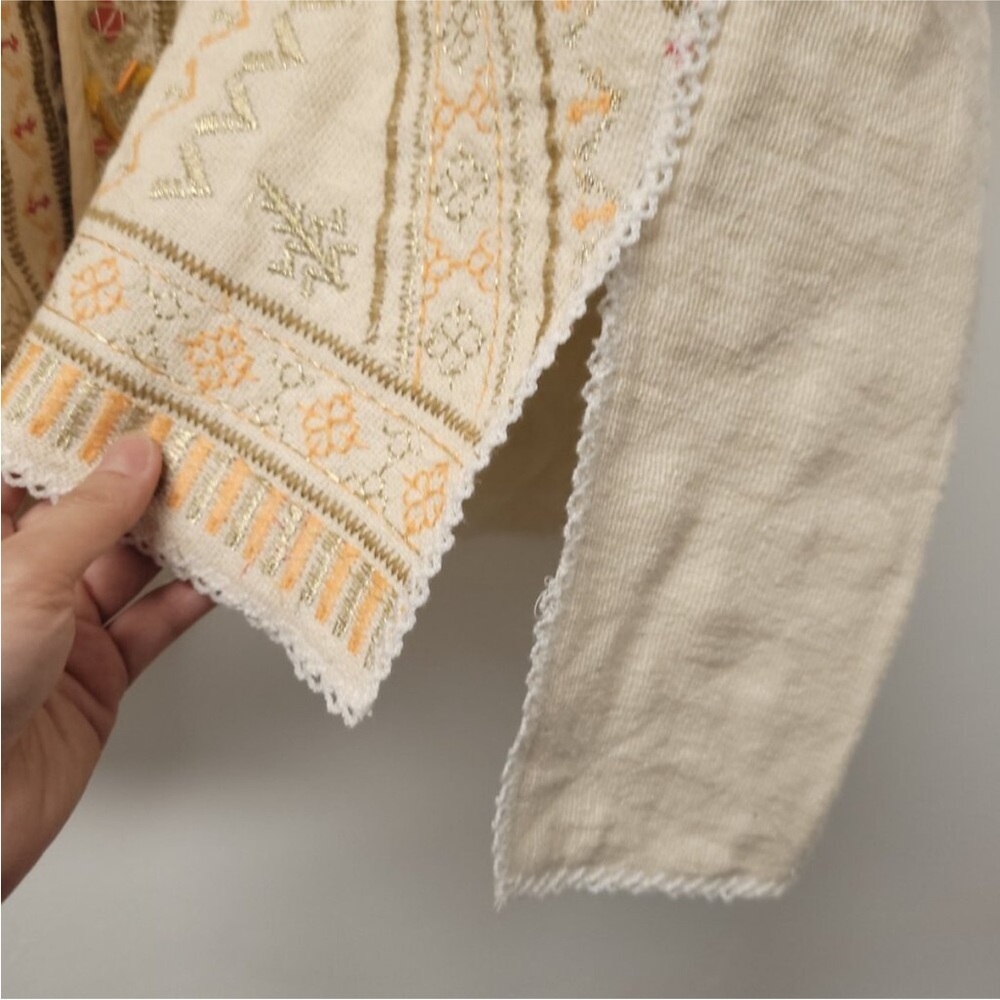 Anthropologie Blank London Paloma Embroidered Kimono Jacket OS Multicolor - Picture 7 of 14